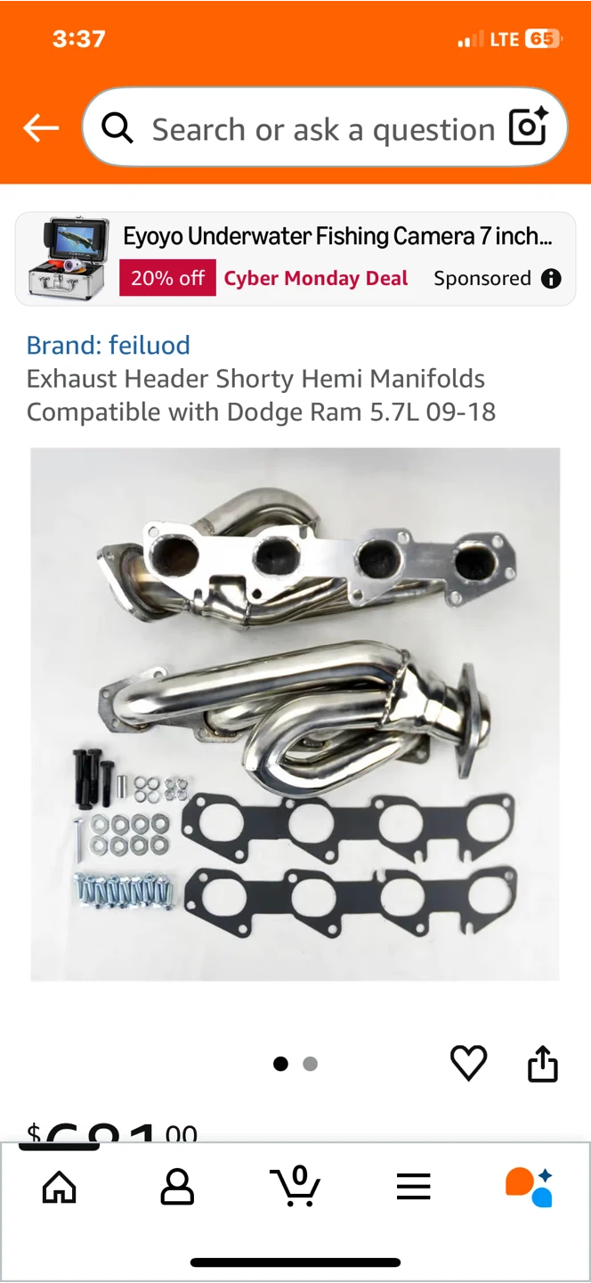 Feiluod Exhaust Header Shorty Hemi Manifolds