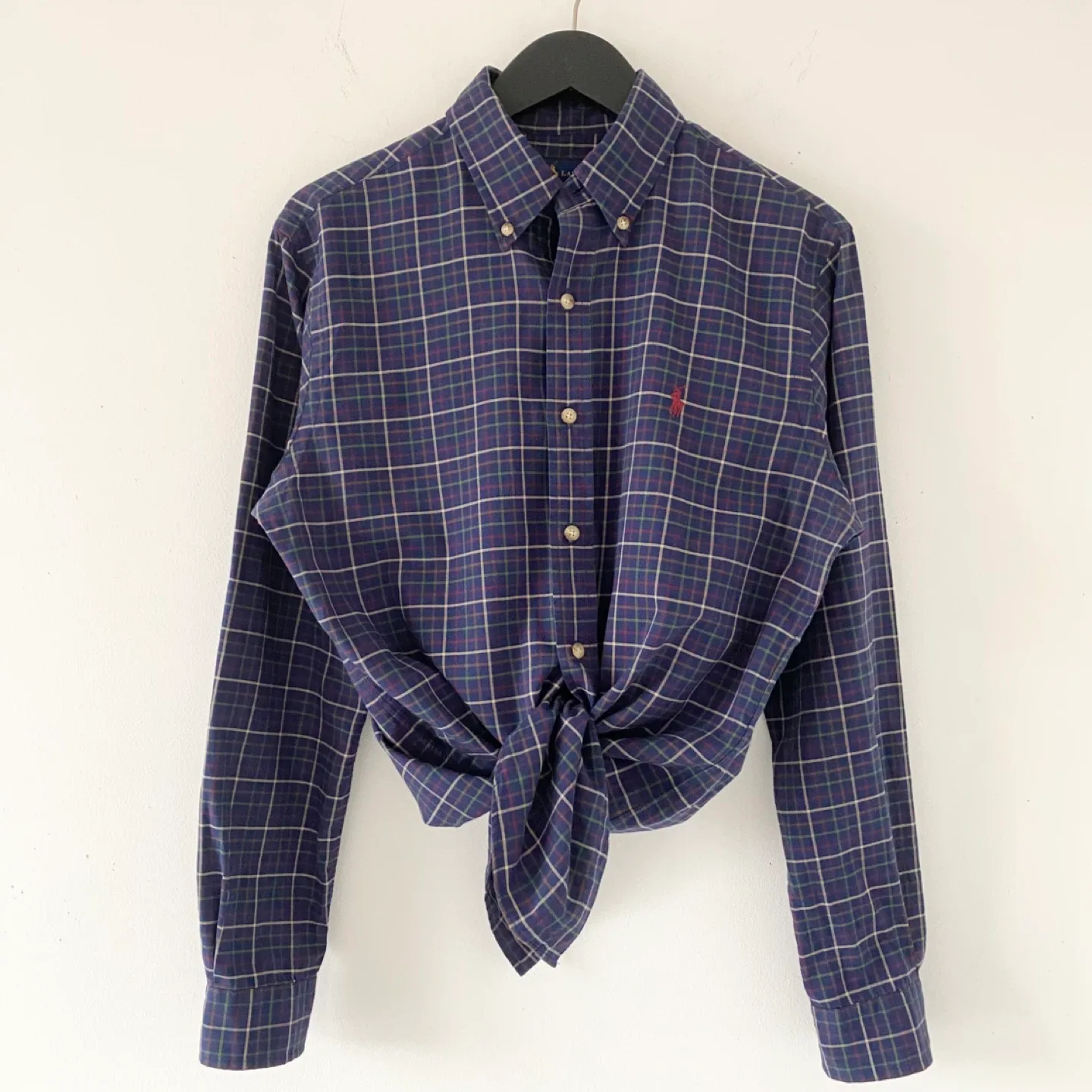 Ralph Lauren 100% Cotton Windowpane Check  Button-Down Shirt