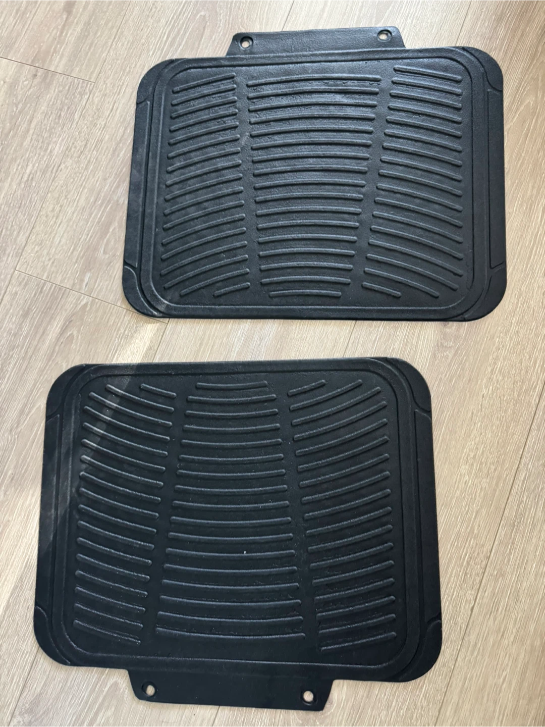 Black Rubber Car Floor Mats - Set of 4 - photo 2