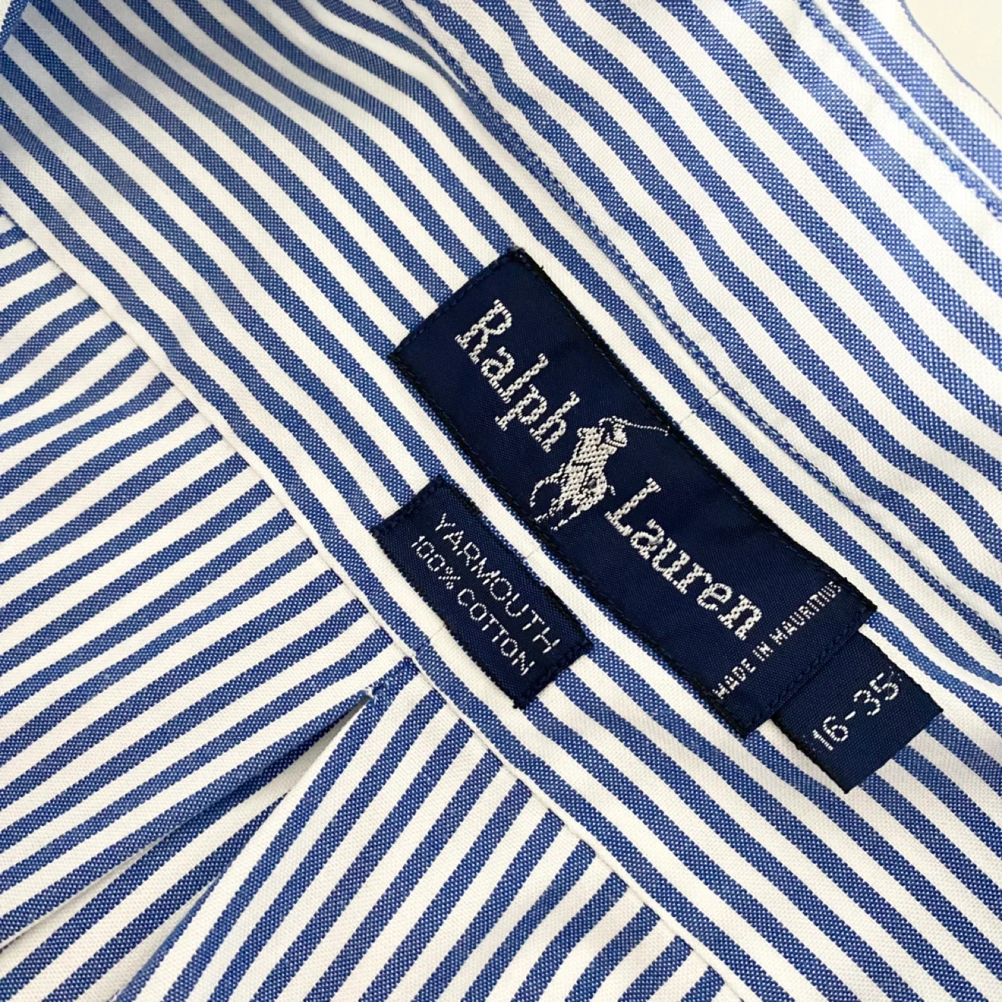 Ralph Lauren 100% Cotton Striped Button-Down Shirt image indicator(7)
