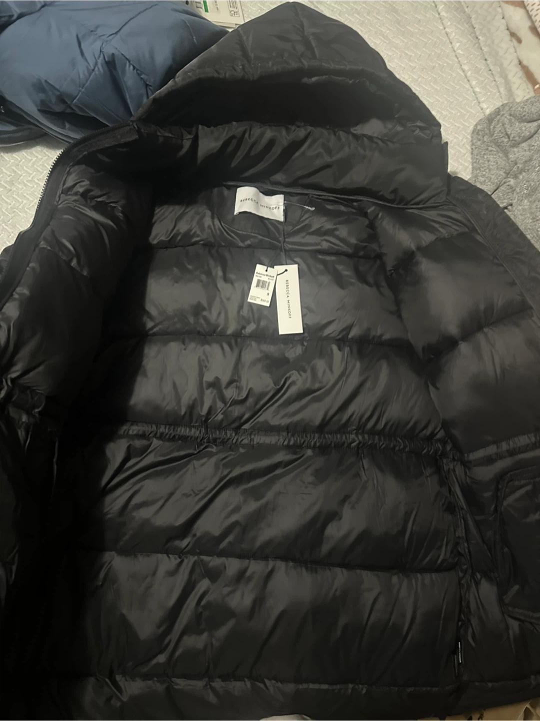 Rebecca Minkoff Black Puffer Jacket - Size S - photo 2
