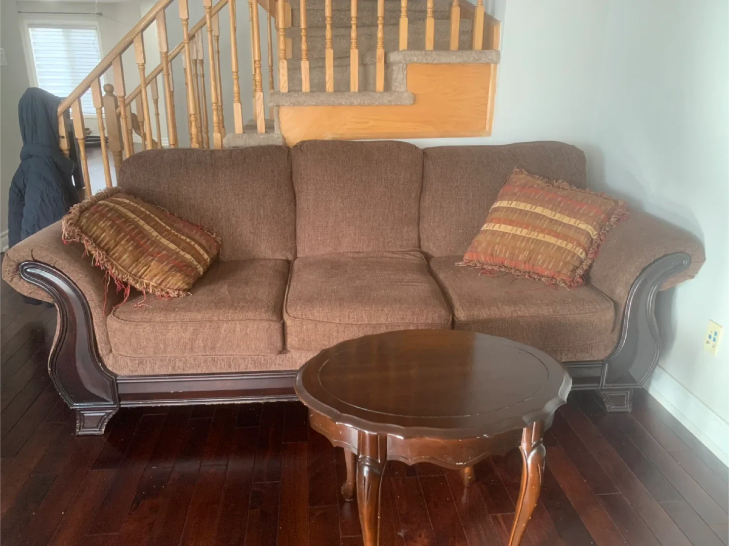 Brown Sofa, Loveseat, Dining Table and Coffee Table Set image indicator(2)