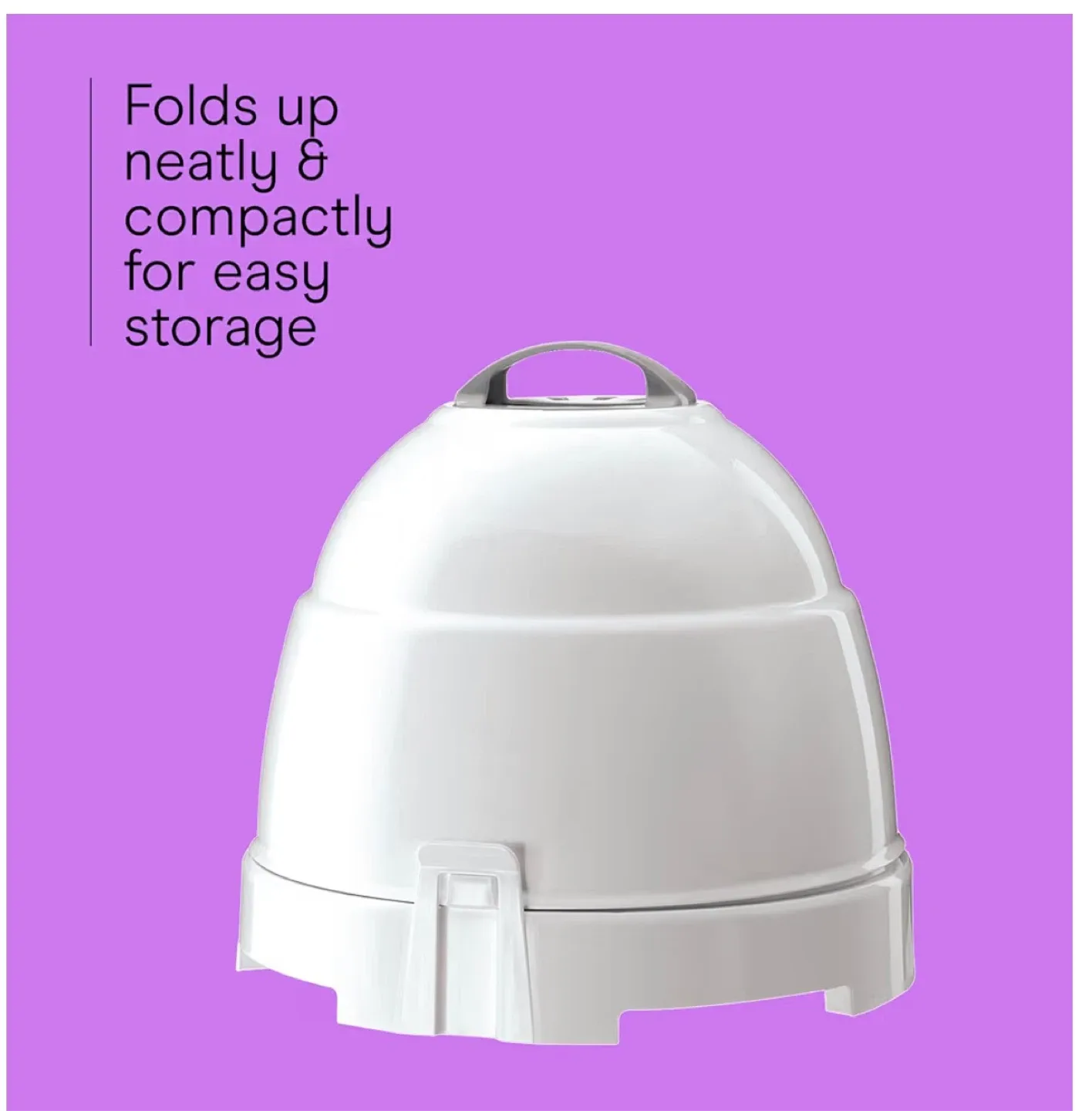 White Salon Hair Dryer with Hood image indicator(3)