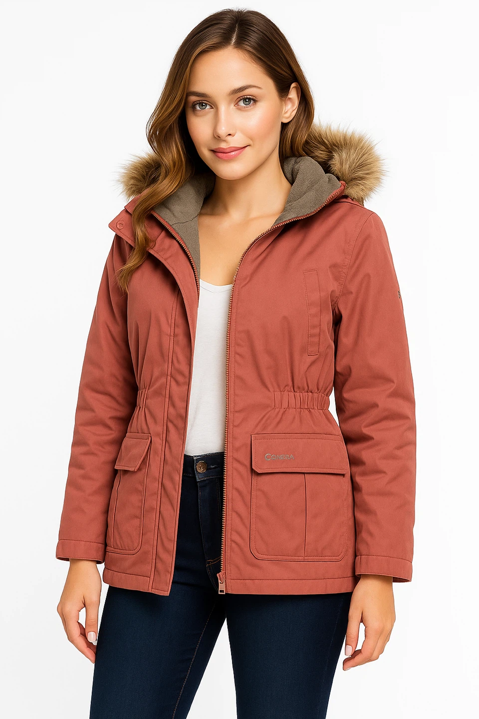 OshKosh Women’s Winter Parka Jacket Rose Pink Size 10  Used