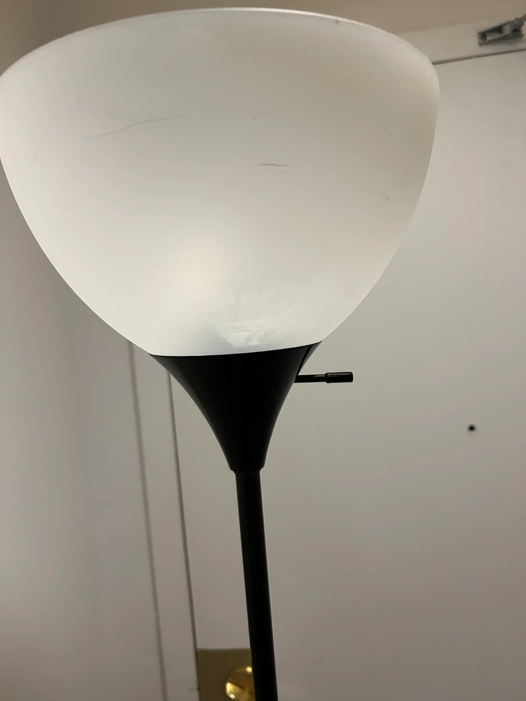 Black Floor Lamp with White Shade - photo 4