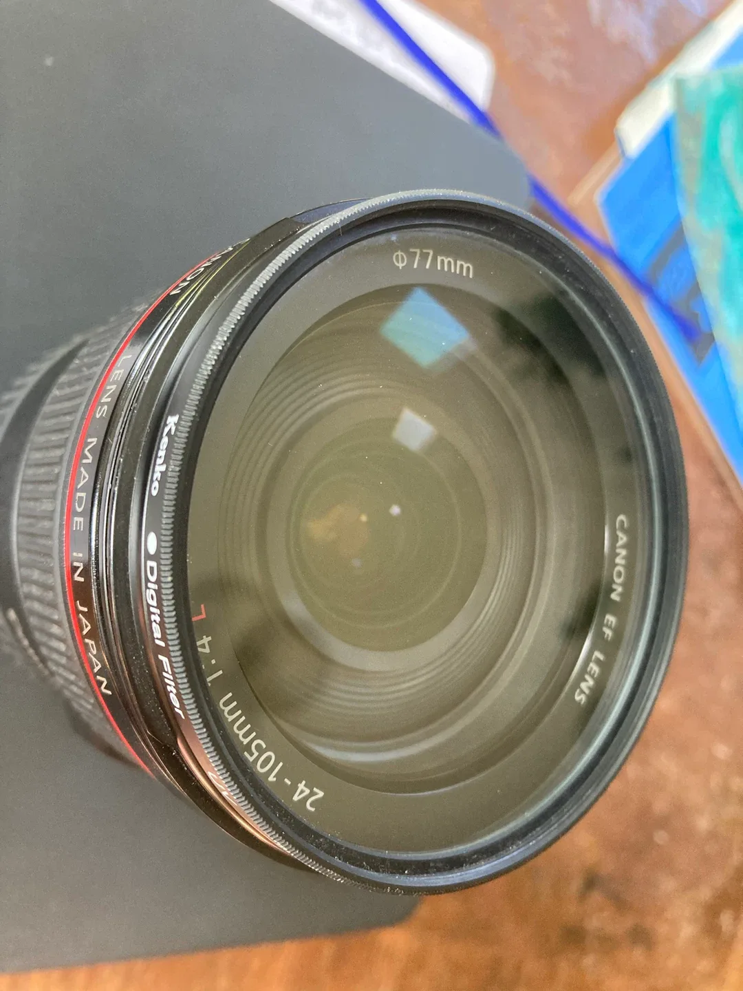 Canon EF 24-105mm f/4L IS USM Lens w/ Case & Hood