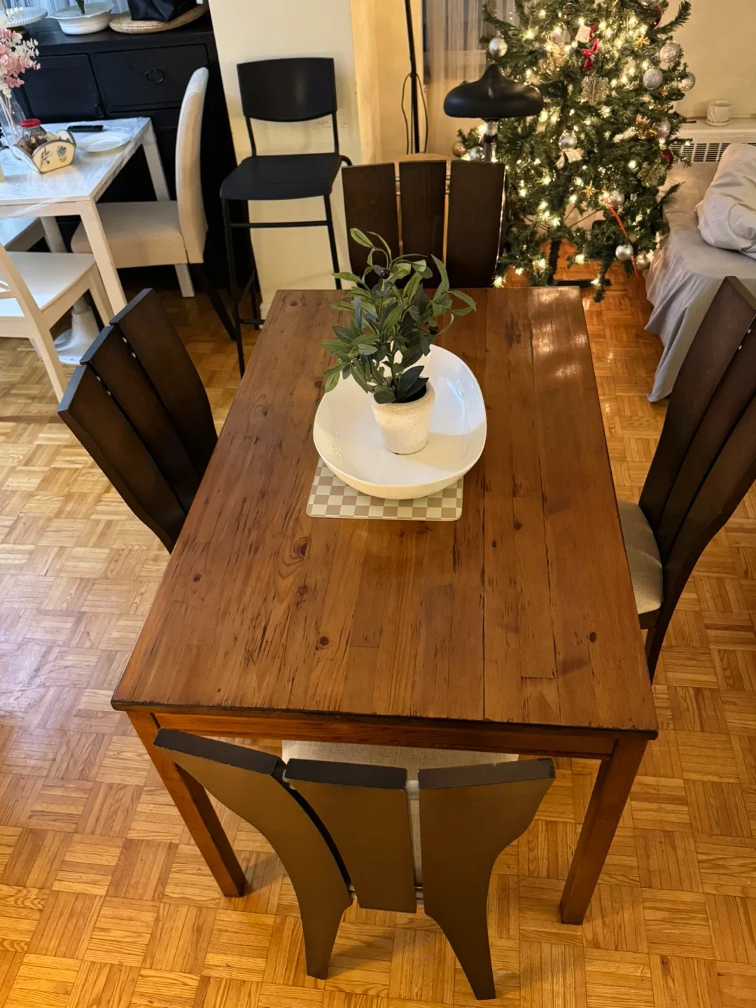 Dining Table with Four Chairs