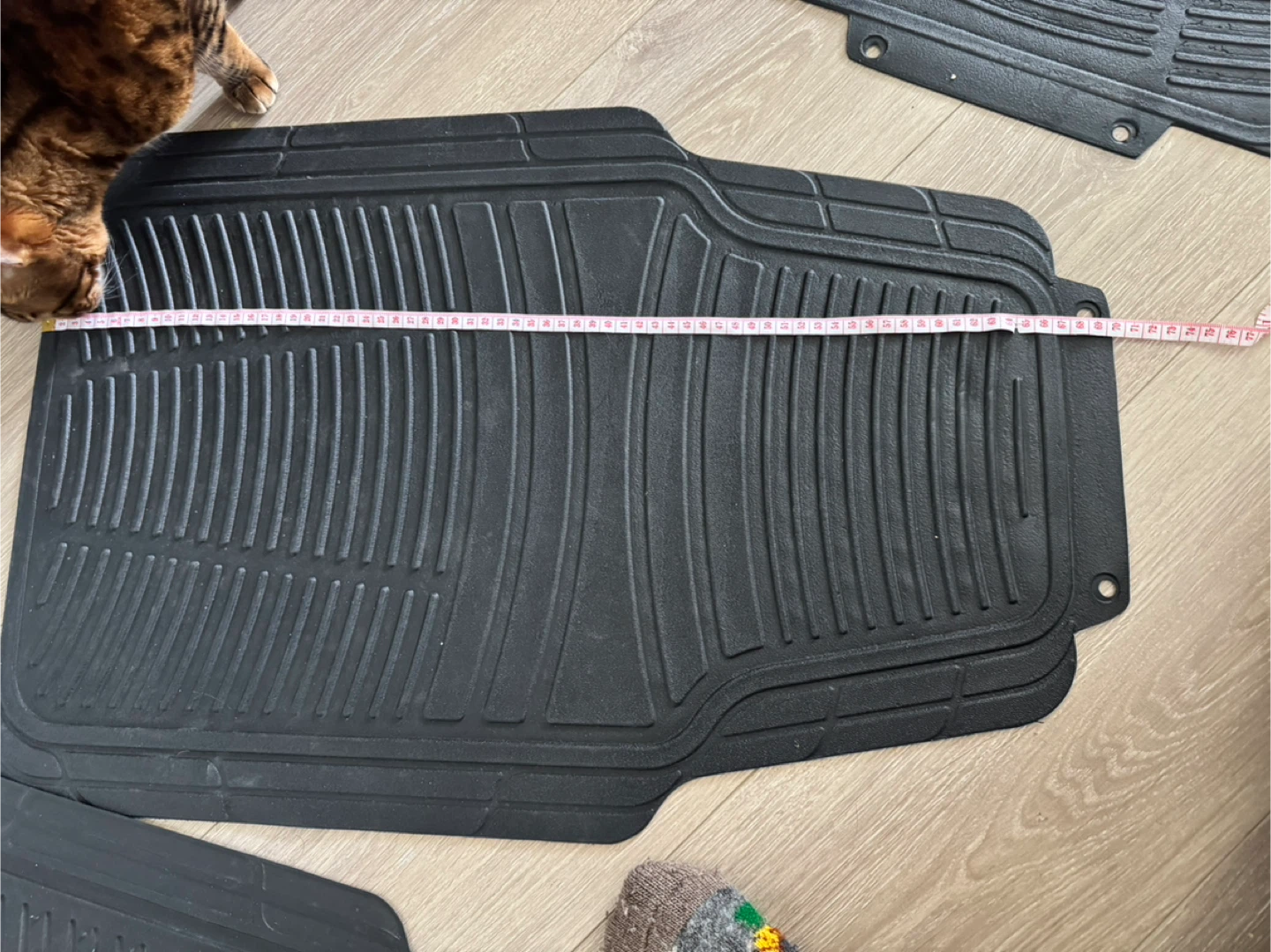 Black Rubber Car Floor Mats - Set of 4 - photo 5