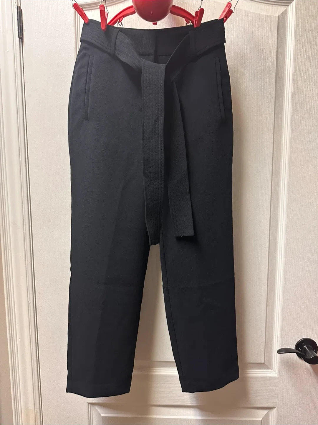 Wilfred Black Belted Trousers - Size 0