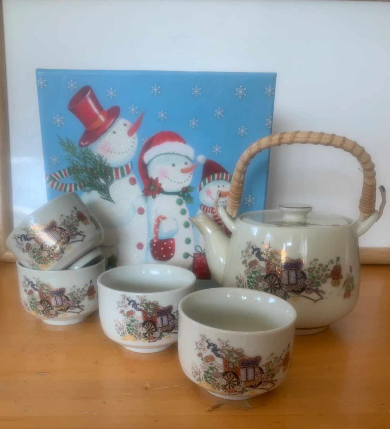 Asian Tea Set with Box