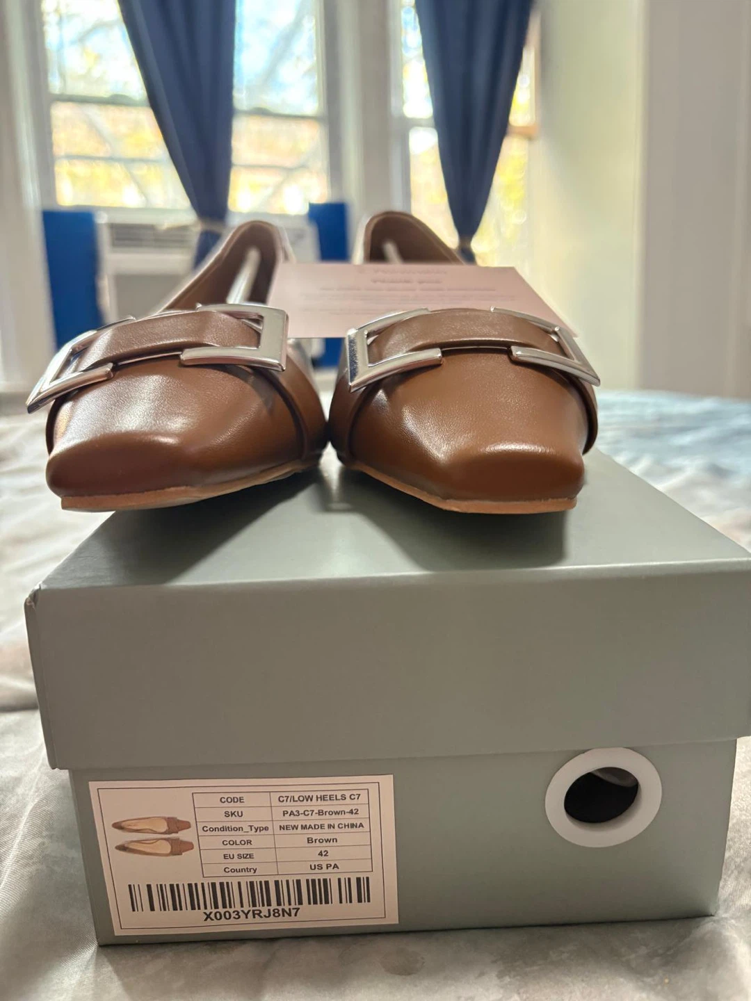 New Brown Low Heels Size 42