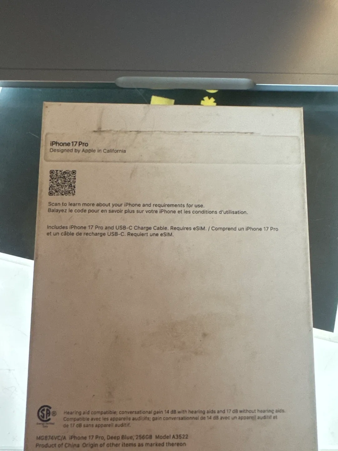 New iPhone 17 Pro Deep Blue 256GB (Box Included) image indicator(5)