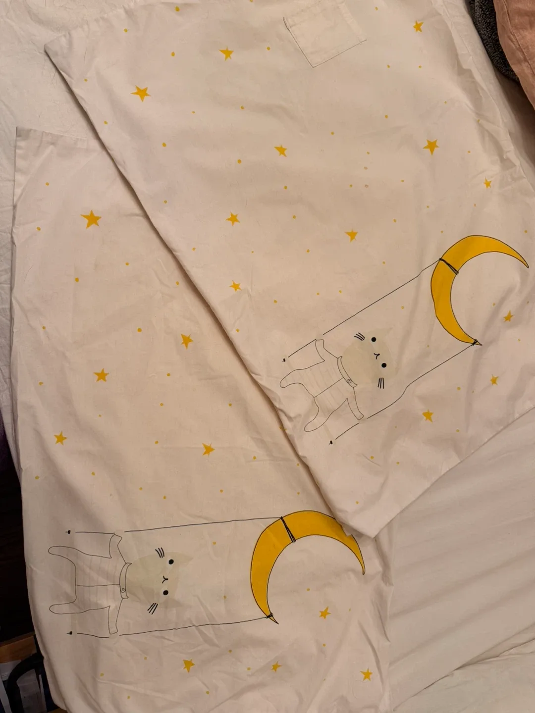 Cat & Moon Pillowcase Set