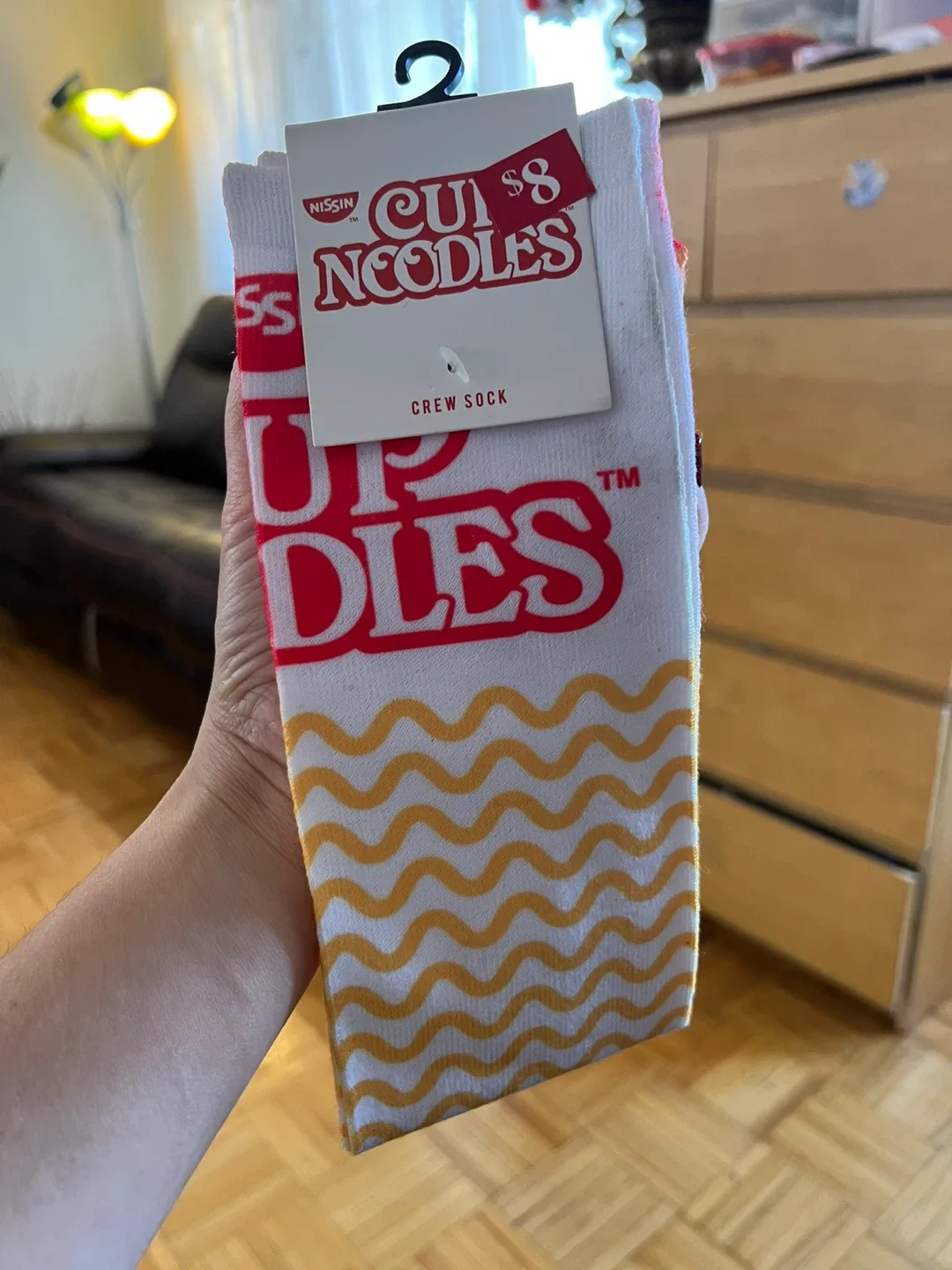 Nissin Cup Noodles Crew Socks Size 10-13