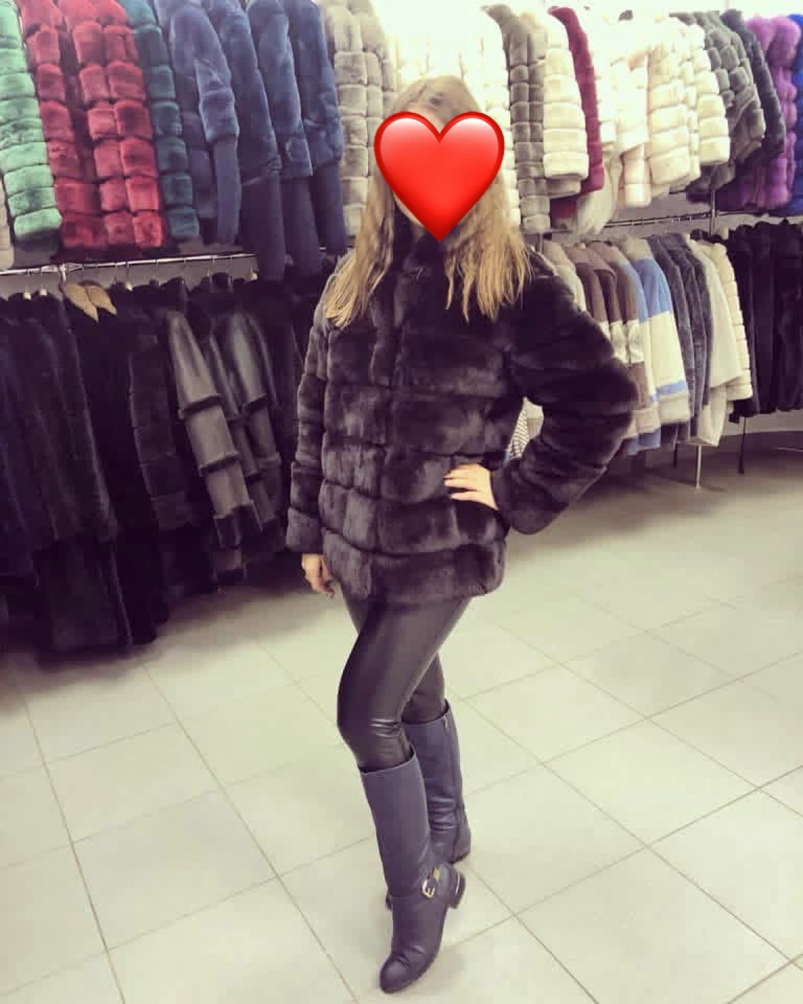 100% Natural Women's Real Royal Rex rabbit Fur Coat
