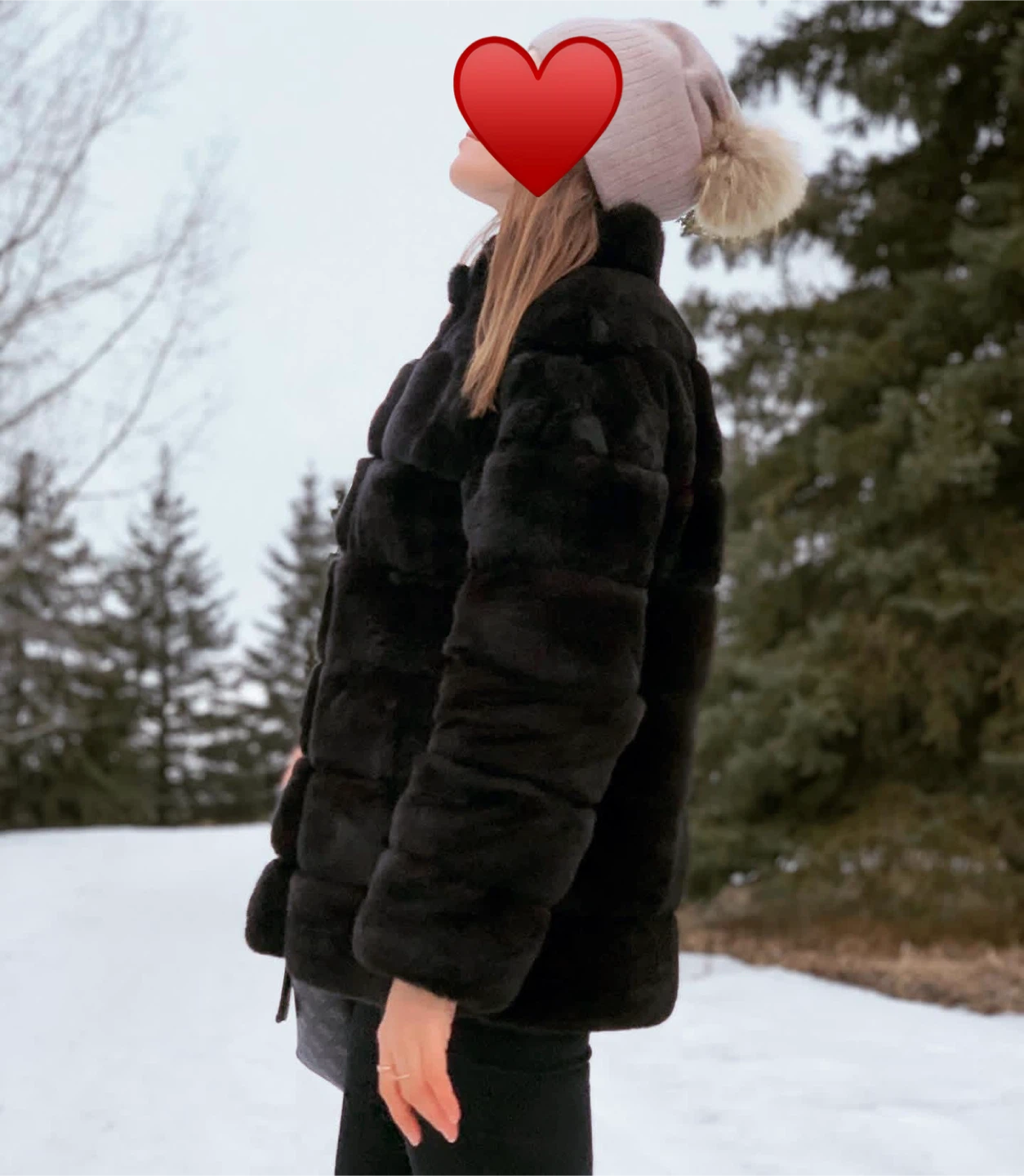 100% Natural Women's Real Royal Rex rabbit Fur Coat - photo 2