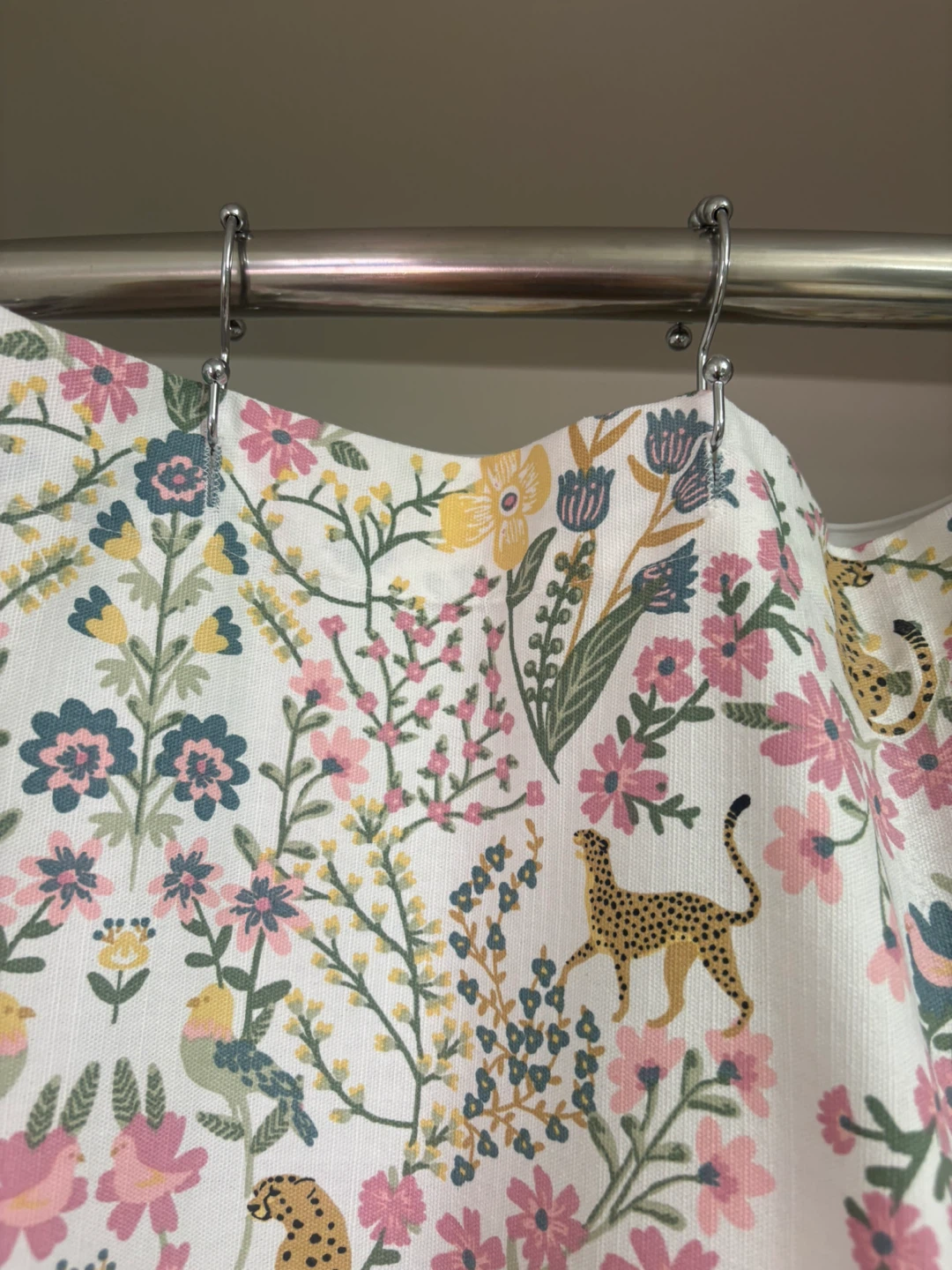 Floral & Leopard Print Shower Curtain - photo 4