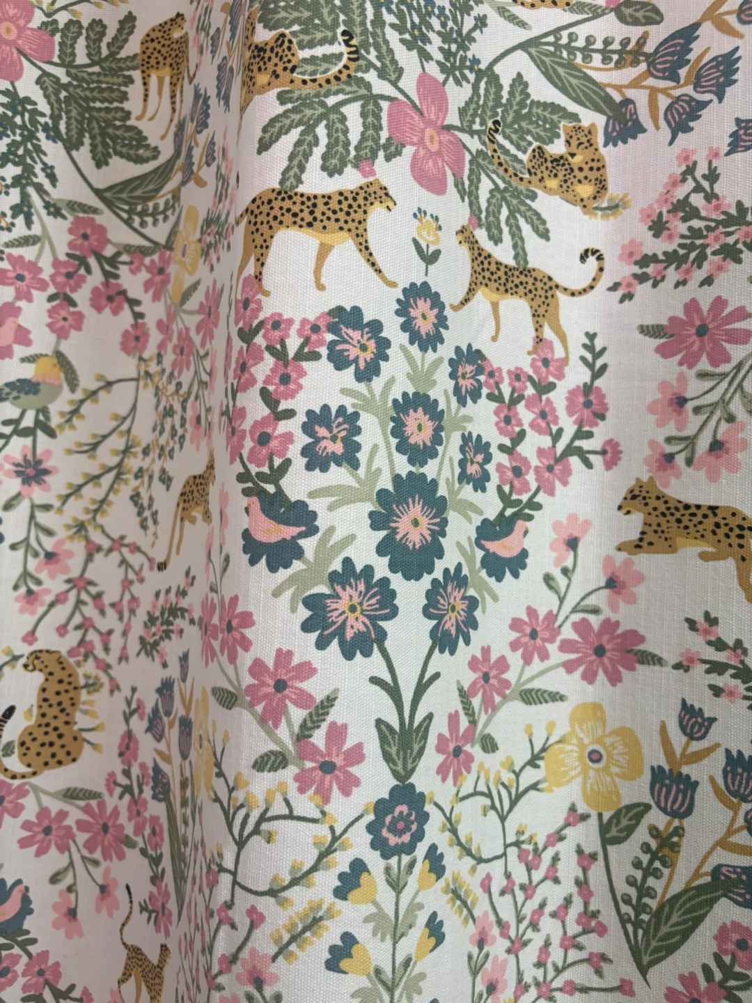 Floral & Leopard Print Shower Curtain - photo 2