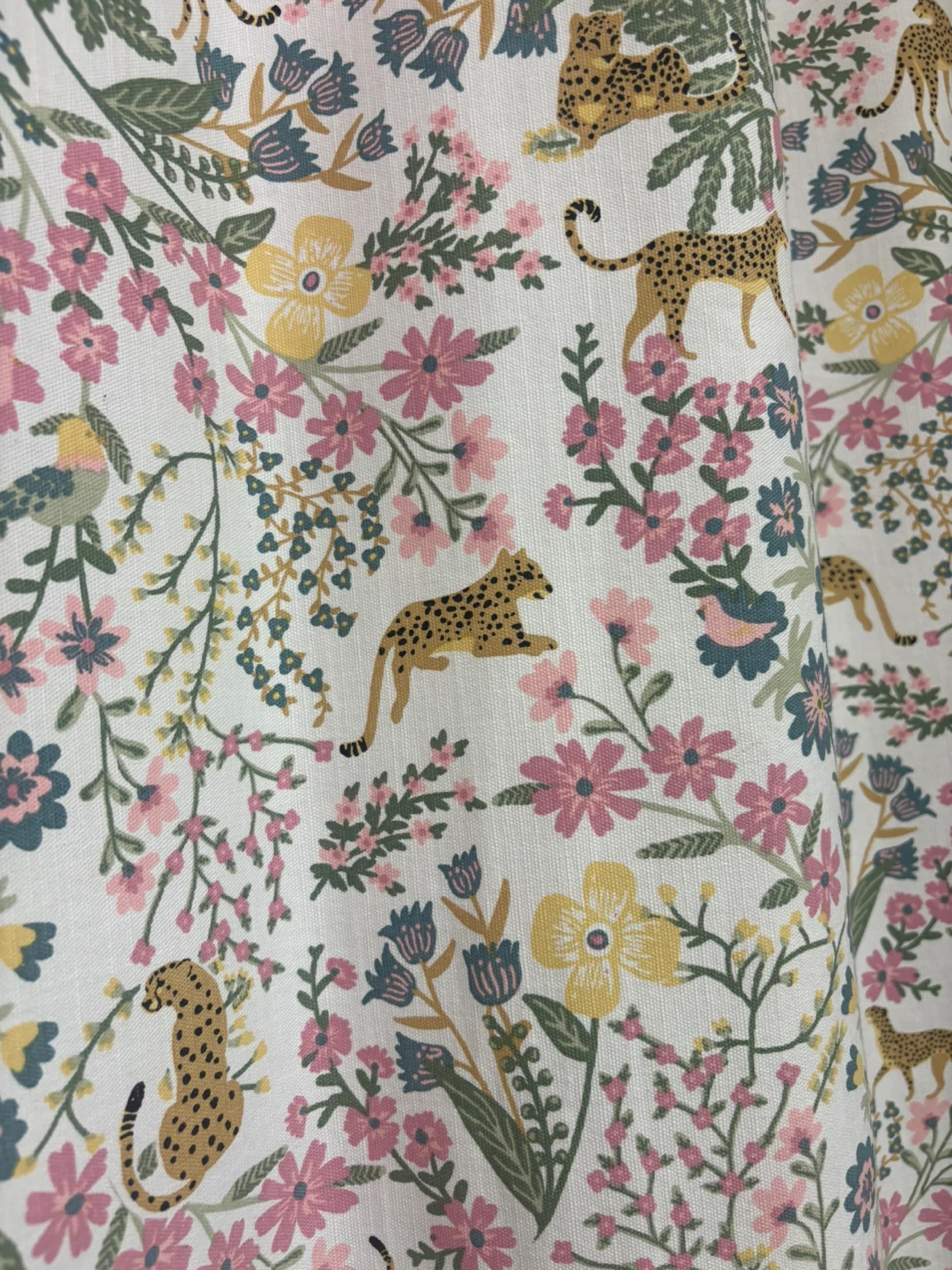 Floral & Leopard Print Shower Curtain - photo 3