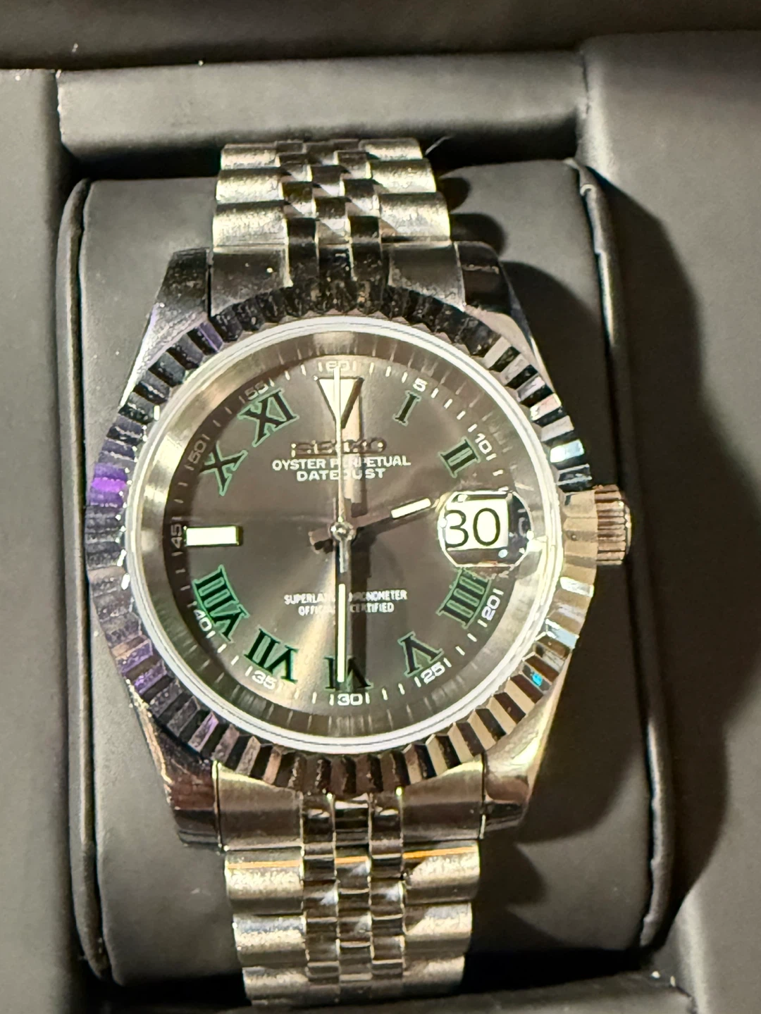 Seiko Oyster Perpetual Datejust Mod Watch - photo 2