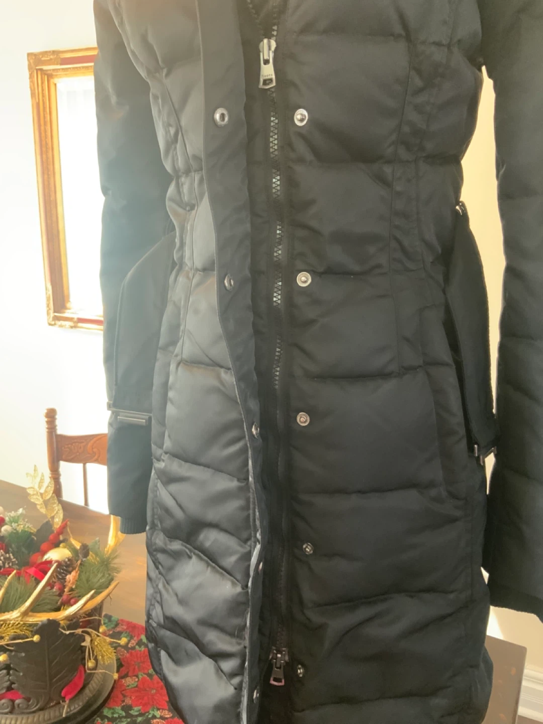 Roots Black Down Puffer Coat - photo 3