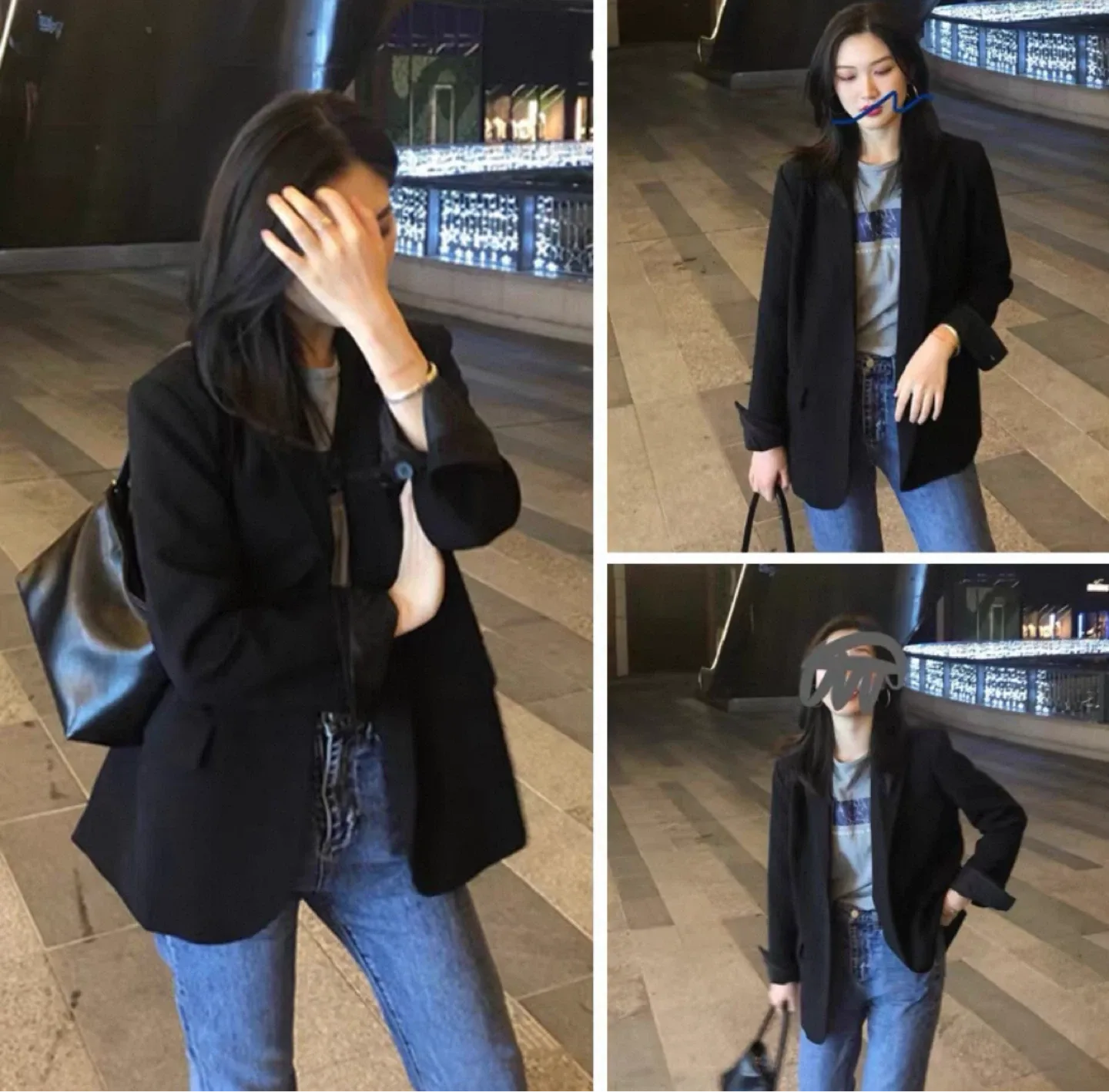 Black Blazer - Size M