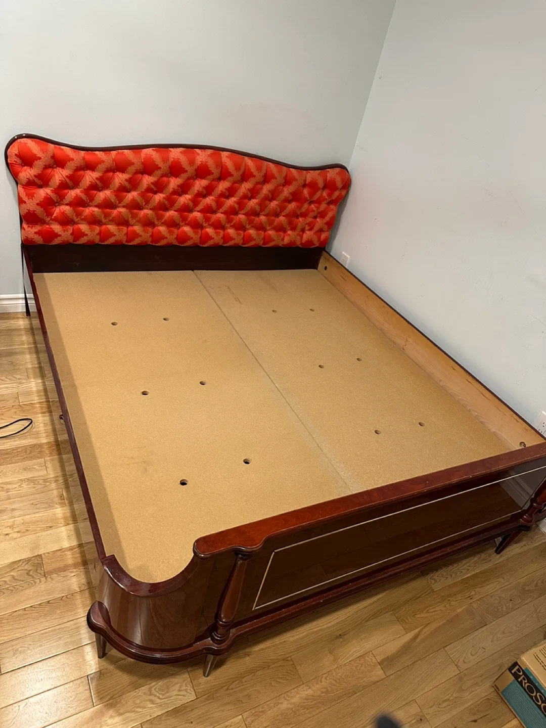 Vintage Mid Century Modern European Queen Bed (CAN DELIVER) image indicator(2)