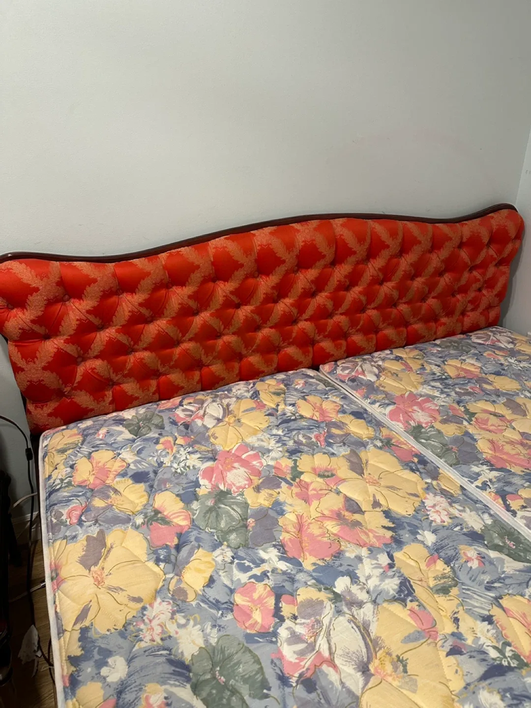 Vintage Mid Century Modern European Queen Bed (CAN DELIVER) image indicator(6)