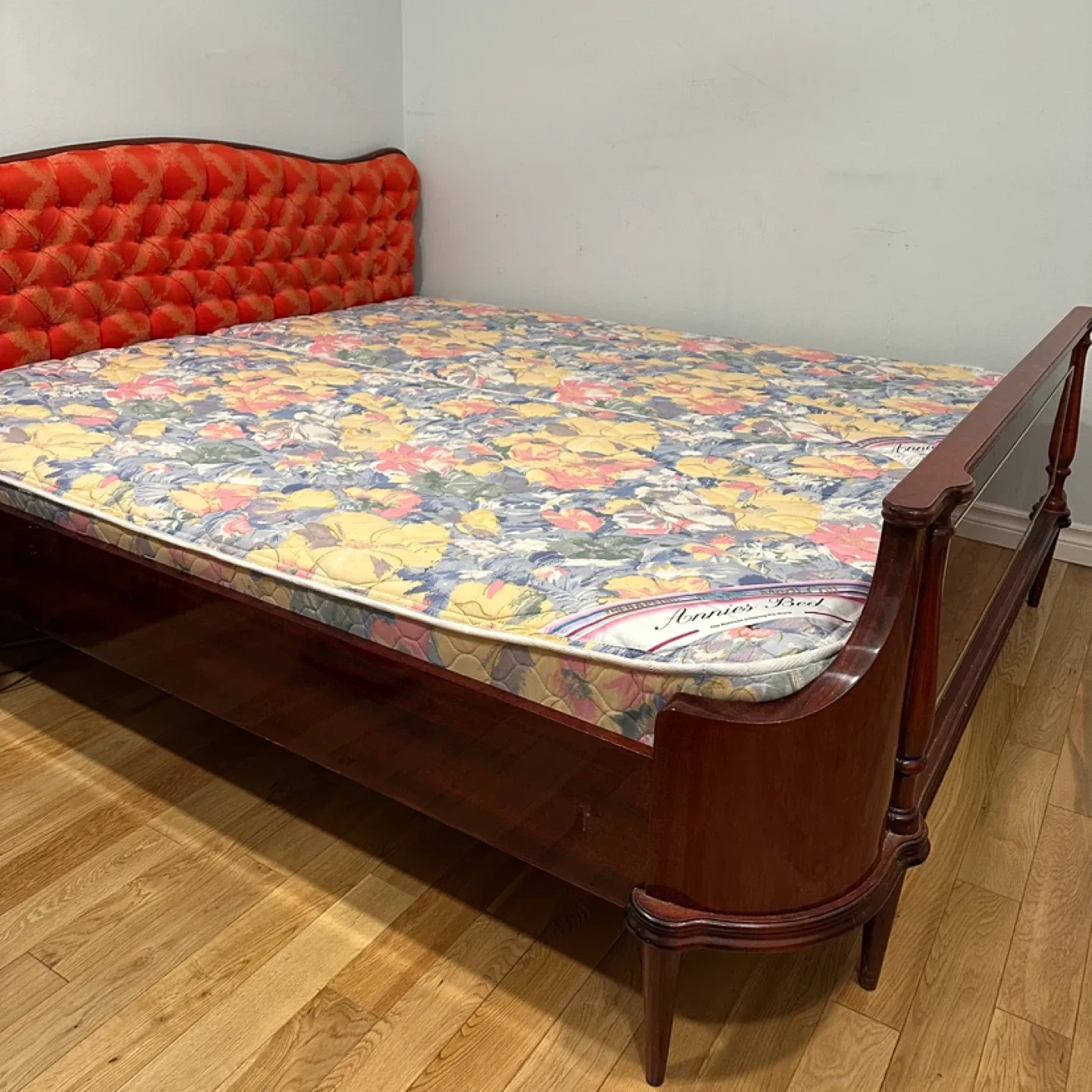 Vintage Mid Century Modern European Queen Bed (CAN DELIVER) image indicator(7)