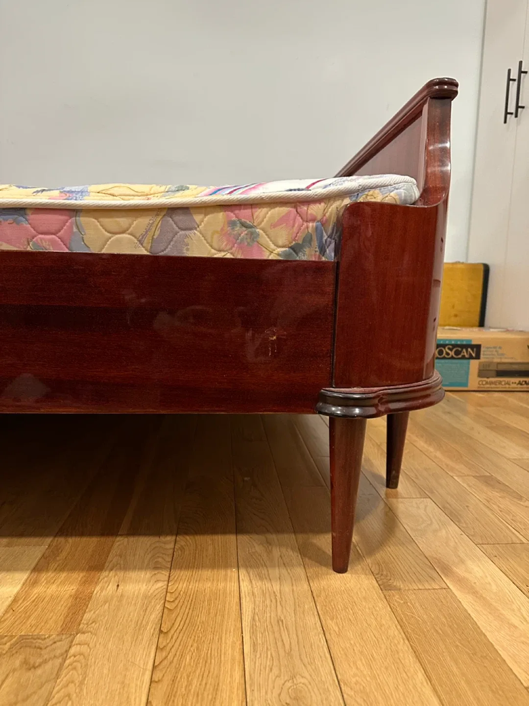 Vintage Mid Century Modern European Queen Bed (CAN DELIVER) image indicator(10)