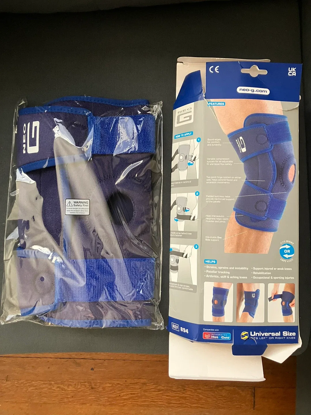 New Neo-G Hinged Open Knee Support - Universal Size