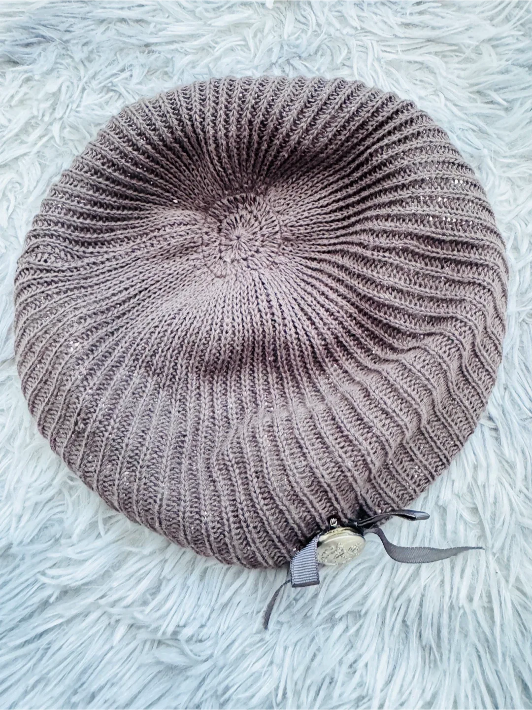 Aldo Grey Knit Beret