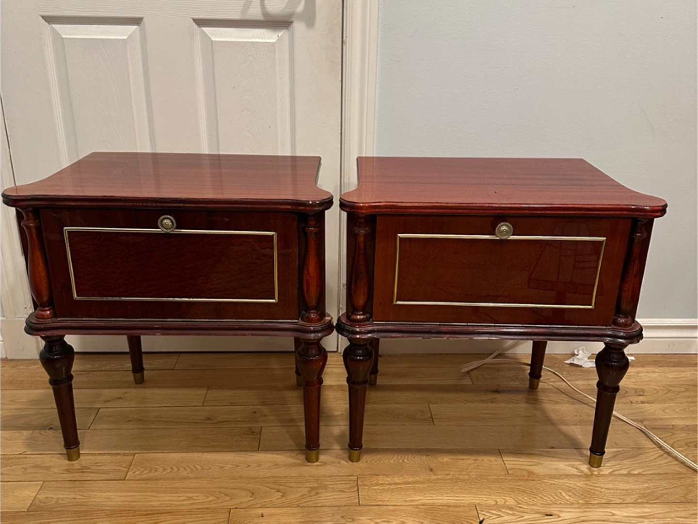 Vintage 1950 MCM Russian Made Nightstands (CAN DELIVER)
