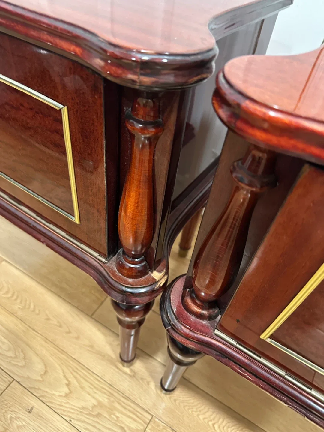 Vintage 1950 MCM Russian Made Nightstands (CAN DELIVER) image indicator(5)