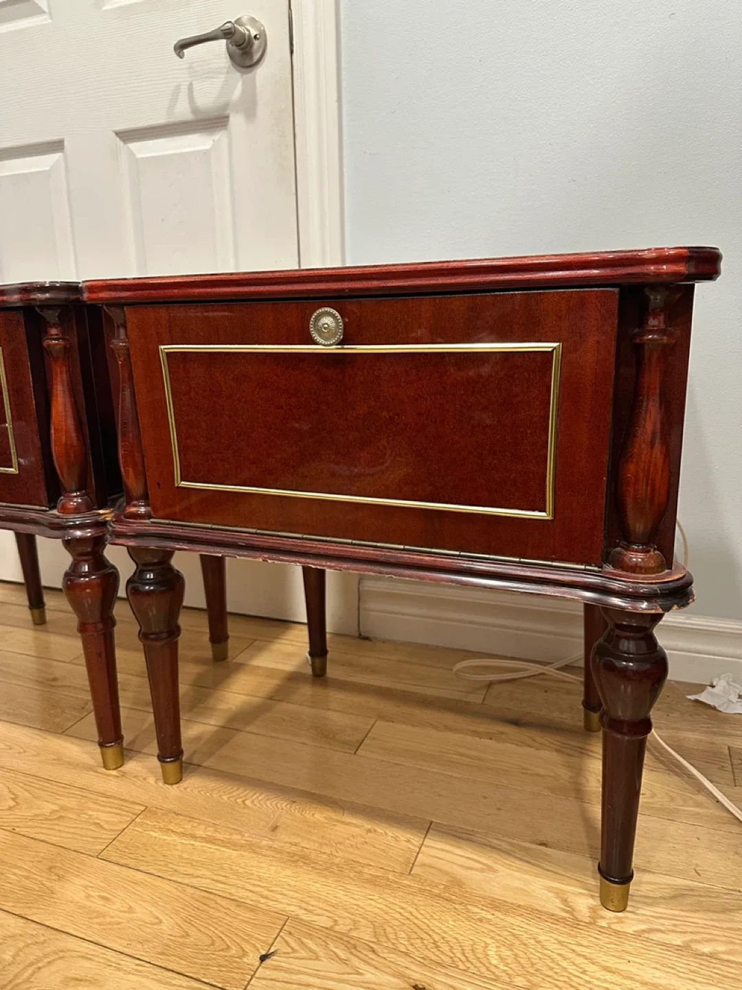 Vintage 1950 MCM Russian Made Nightstands (CAN DELIVER) image indicator(6)