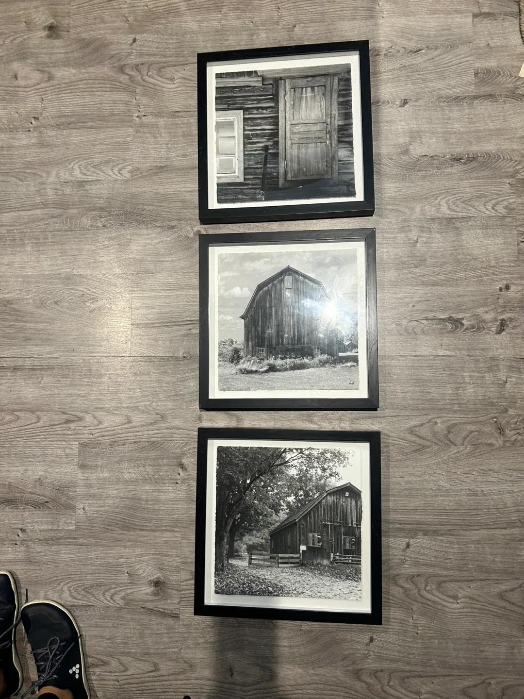 Framed Barn Prints - Set of 3
