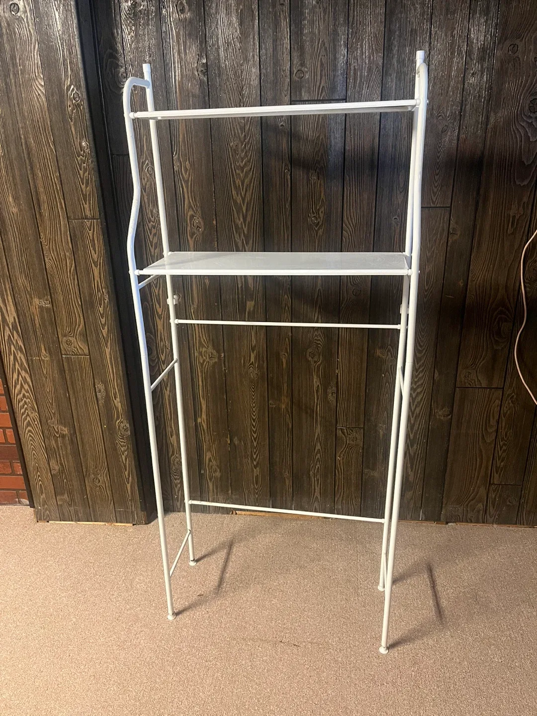 White Over-the-Toilet Storage Shelf