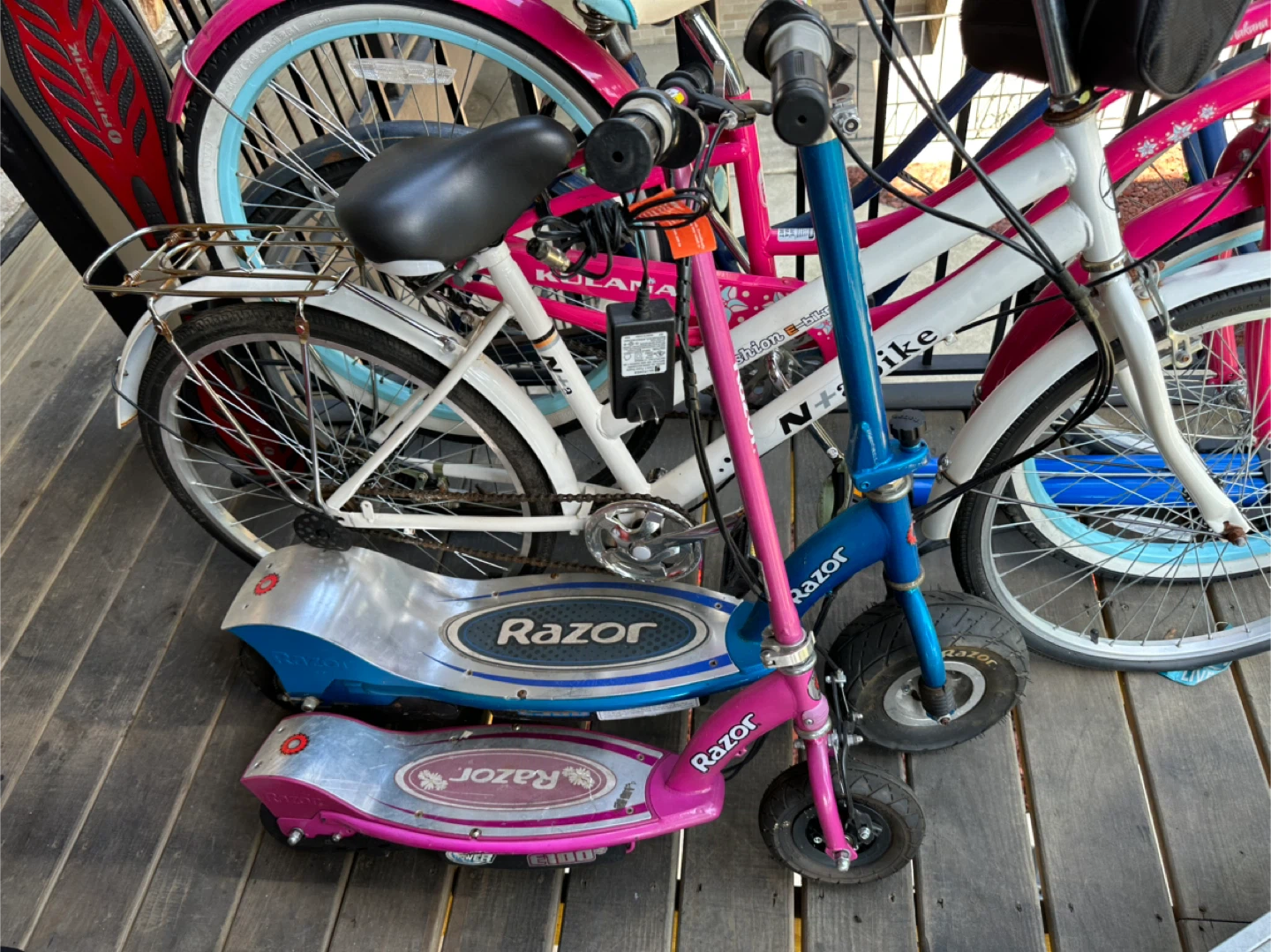 Razor Electric Scooters - Pink and Blue both need new battery