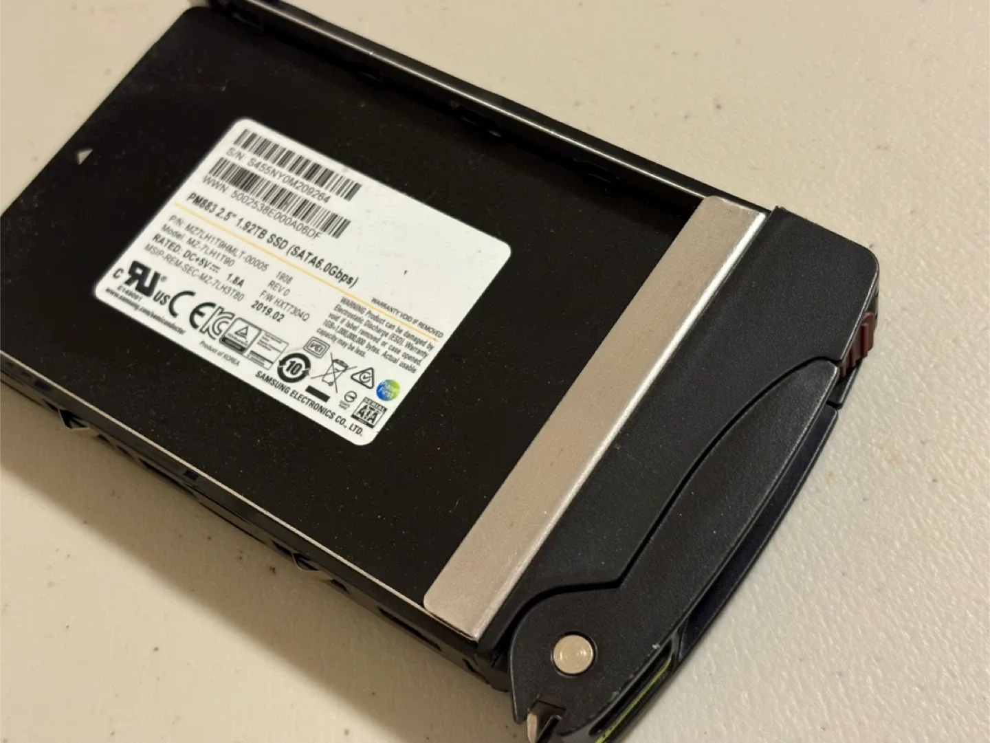 SAMSUNG PM883 1.92TB Enterprise SSD - $140/ea