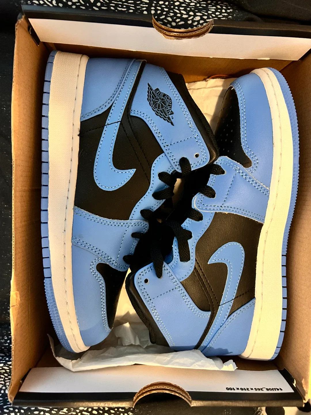 Nike Air Jordan 1 Mid University Blue - Size 4.5Y