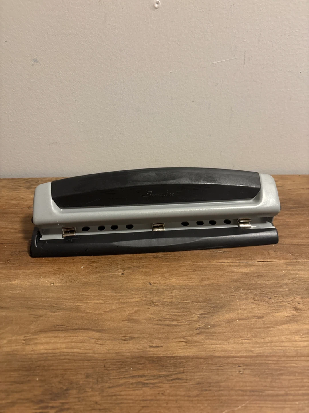 Swingline 9-Hole Punch and a desk stapler
