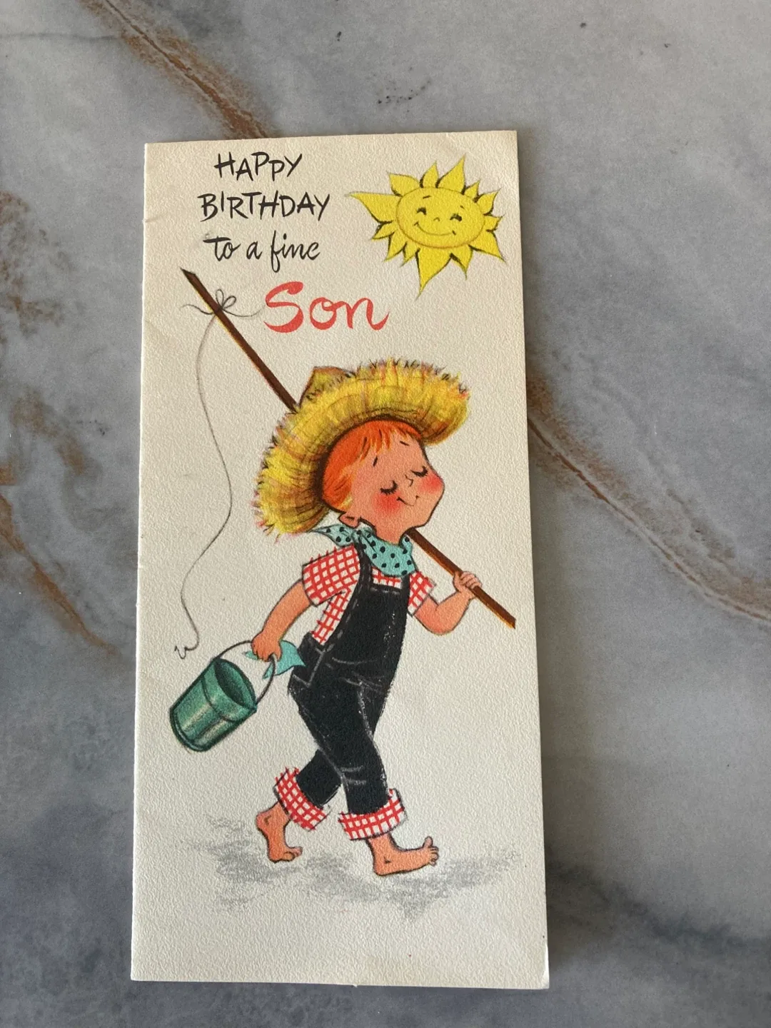 Vintage Carlton Birthday Card for Son