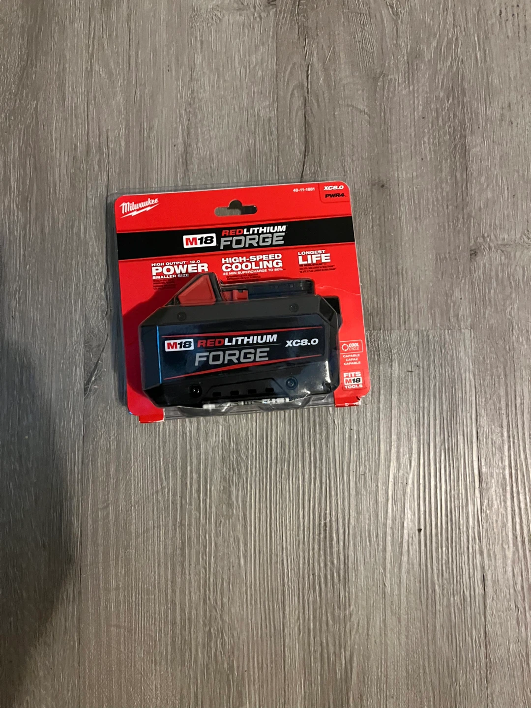 New Milwaukee M18 RedLithium Forge XC8.0 Battery