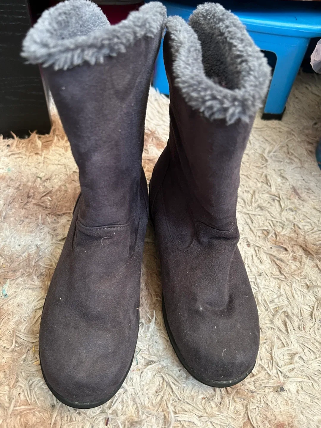 Grey Winter Boots