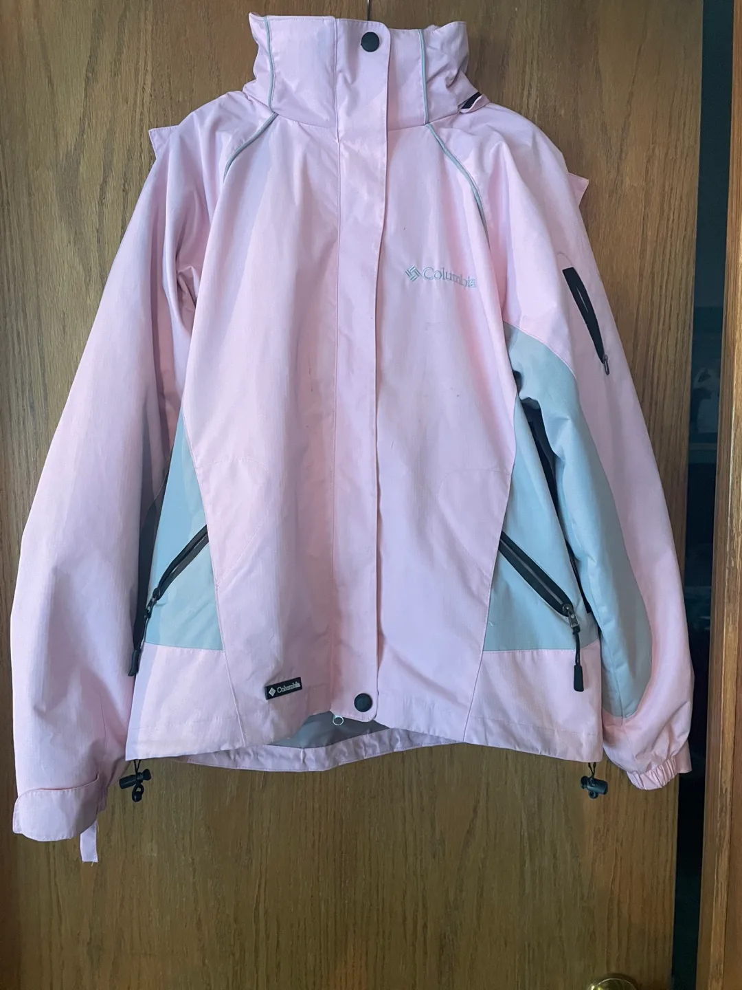 Women’s Columbia Pink/Gray Interchange Jacket - Size L