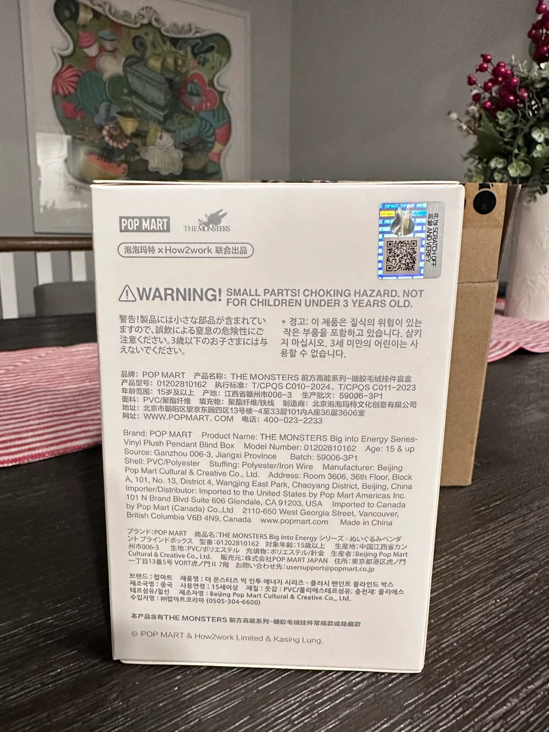 Pop Mart THE MONSTERS Big Into Energy Hope Plush Pendant image indicator(4)