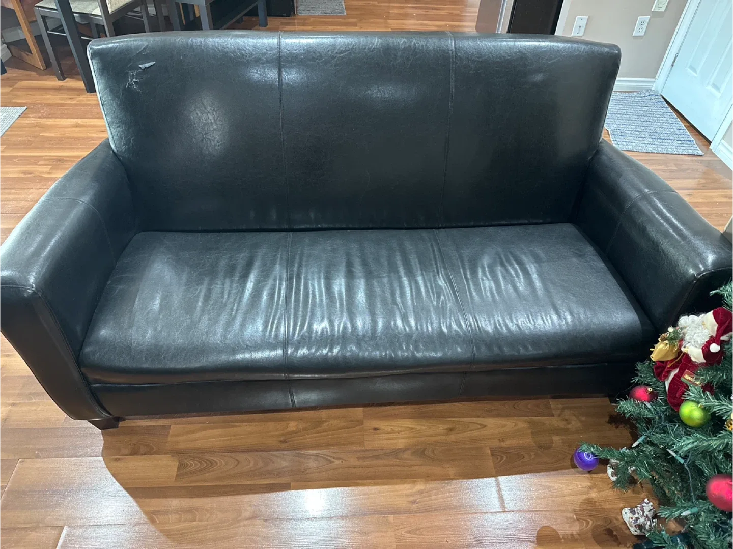 Black Leather Sofa