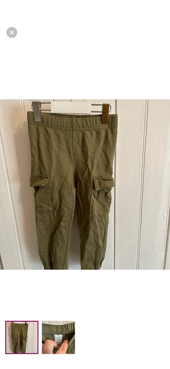 Carter's Olive Green Cargo Pants - Size 3T