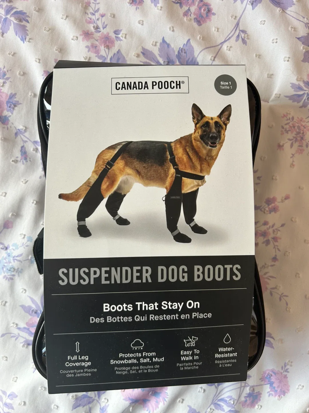 Canada Pooch Suspender Dog Boots Size 1 (smallest size)