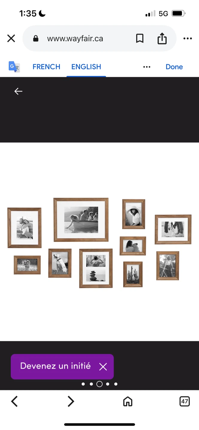New Wayfair 10-Piece Brown Picture Frame Set - photo 4